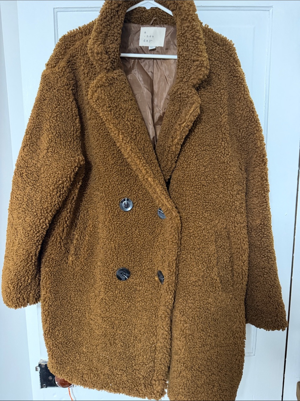 a new day Women's Teddy Coat in Warm Brown
